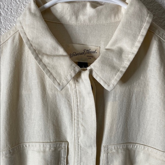 Universal Thread Cream Wide Leg Jumpsuit - Picture 1 of 10